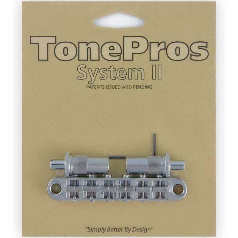 NEW TonePros T3BT-C Nashville Tunematic Bridge (Metric Thread) Tone Pros CHROME