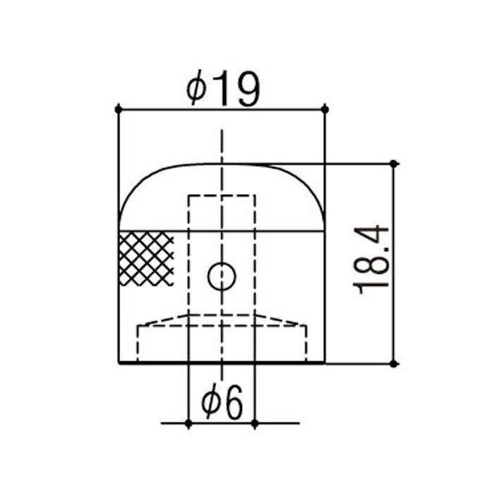 NEW Gotoh VK-Art-03 Cross - Luxury Art Collection - Control Knob - METAL - GOLD