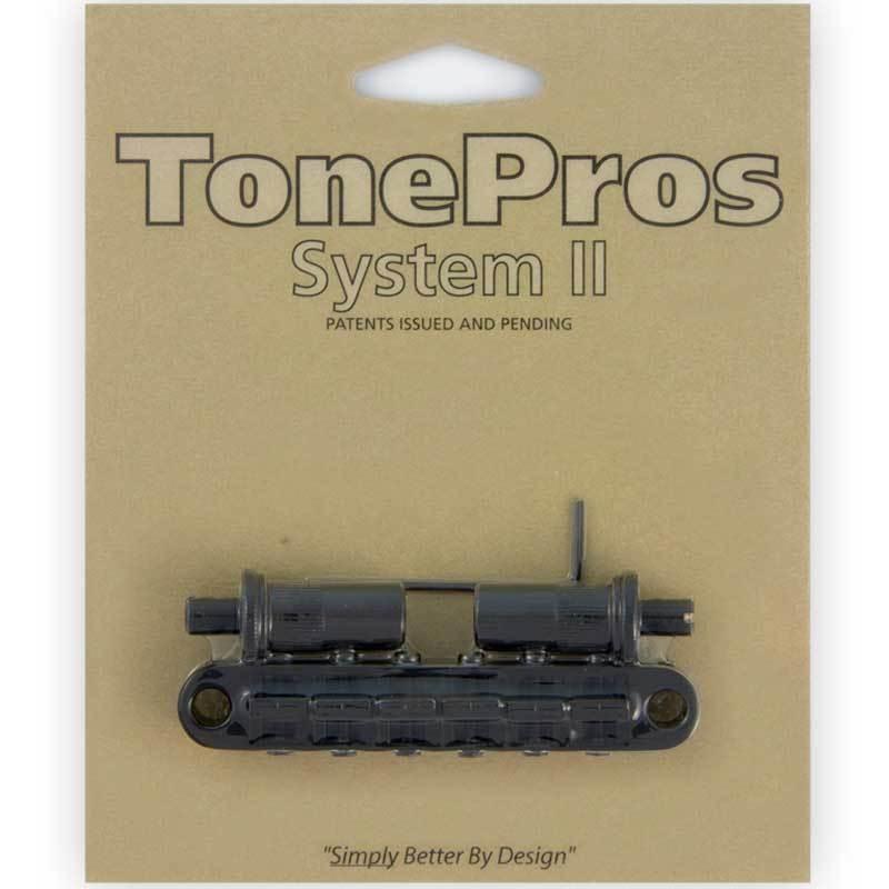 NEW TonePros T3BT-B Nashville Tunematic Bridge - (Metric Thread) Tone Pros BLACK