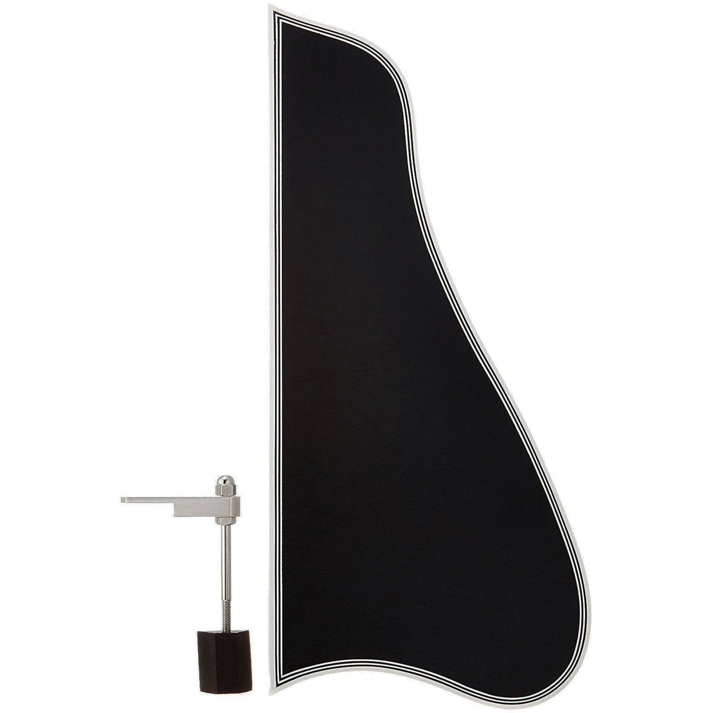 NEW BLACK Pickguard Gibson L-5 Cutaway Style & Nickel Bracket w/ Ebony Block