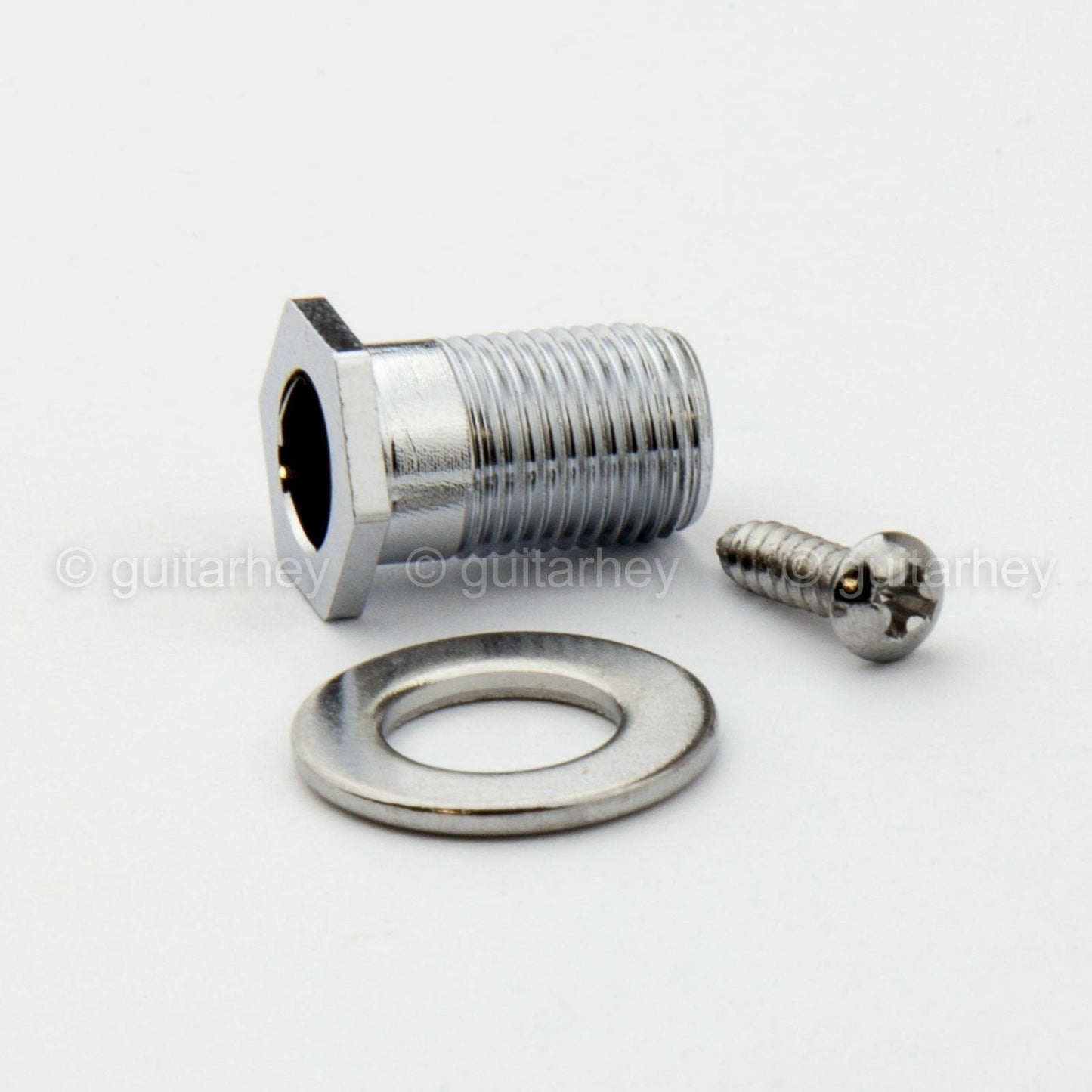 NEW Hipshot Grip-Lock Open-Gear w/ White Pearl IMPERIAL Buttons 3x3 - CHROME