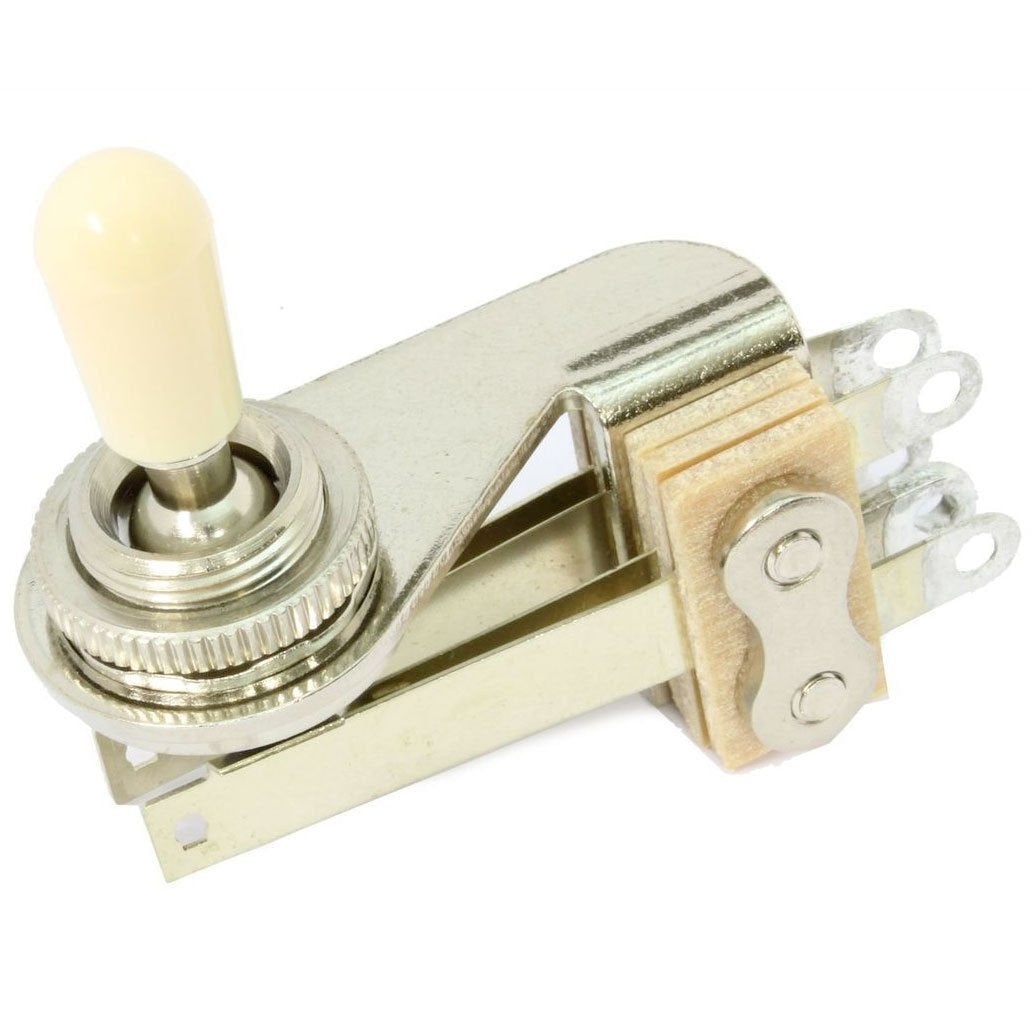 NEW DiMarzio Switchcraft Right Angle 3-Way Toggle Switch, With Knob - USA Made