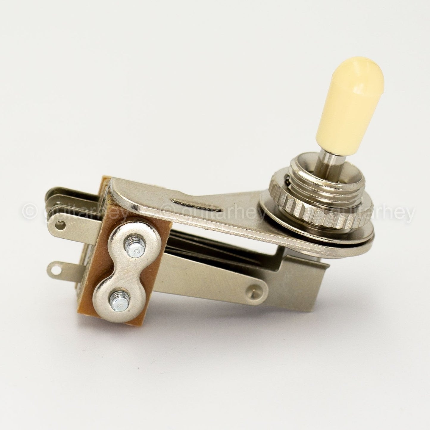 NEW Right Angle 3-Way Toggle Switch for 3-Pickups - Made in Japan - IVORY KNOB