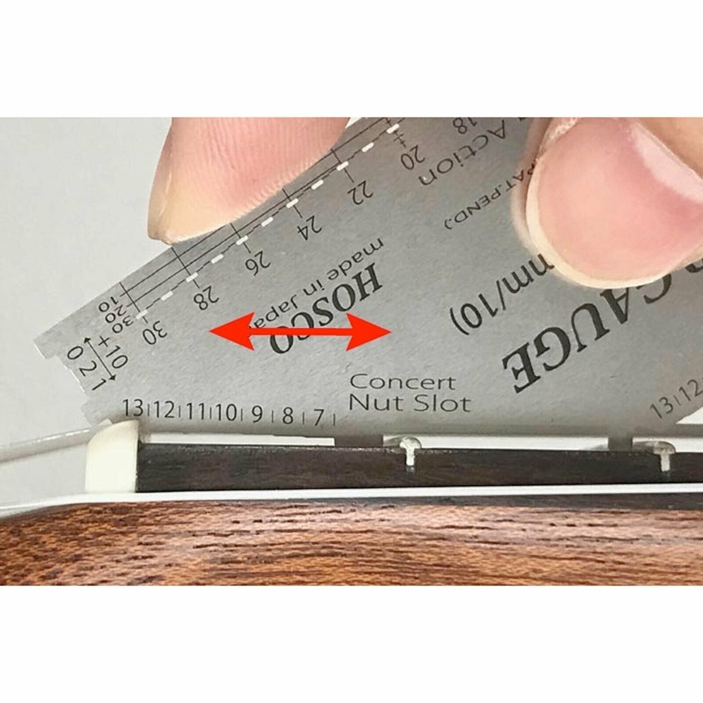 NEW Hosco Stainless Steel Step Gauge for Soprano, Concert & Tenor Size Ukuleles