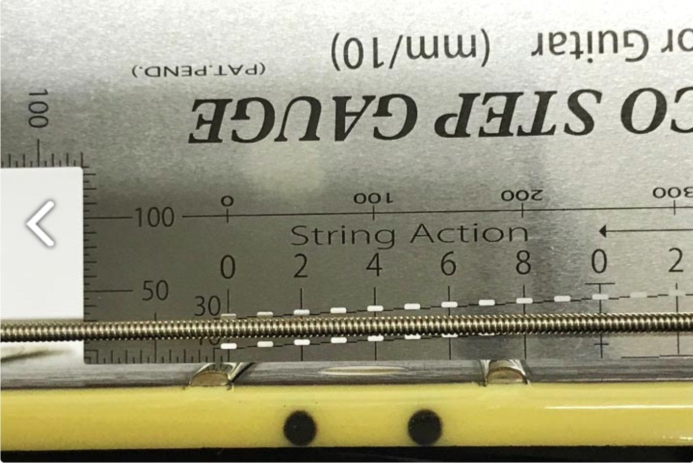 HOSCO Step Gauge for Guitar/Bass, Precise Multi Measurement Tool Stainless Steel