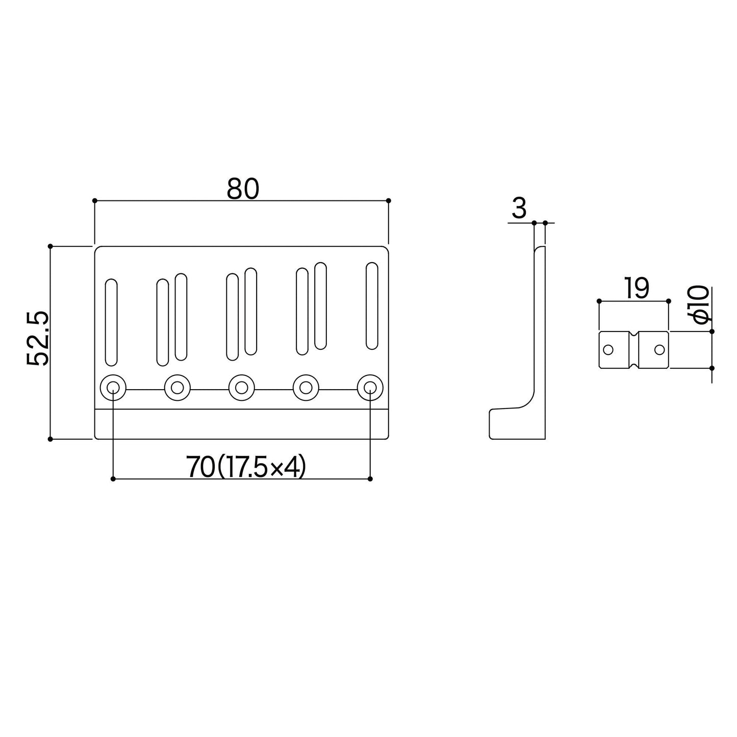 NEW Gotoh 201B-4 Bass Bridge Precision Jazz for Fender P Jazz Bass 4-String GOLD