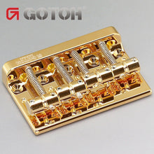 Load image into Gallery viewer, NEW Gotoh 201B-4 Bass Bridge Precision Jazz for Fender P Jazz Bass 4-String GOLD