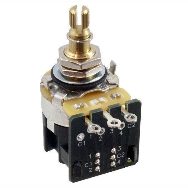 NEW CTS Full Size 250k Pot w/ DPDT Push/Pull Switch for Guitar/Bass AUDIO TAPER