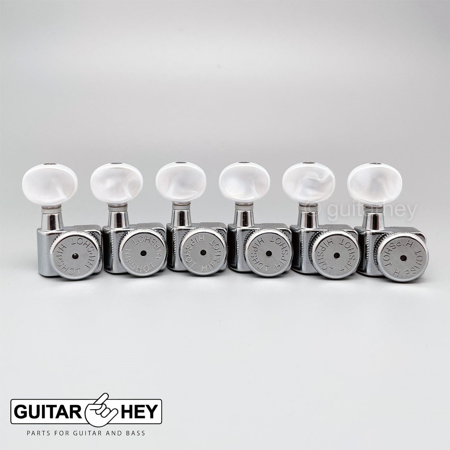 NEW Hipshot STAGGERED Tuners Fender® Directrofit™ LOCKING BTR-P Buttons - CHROME