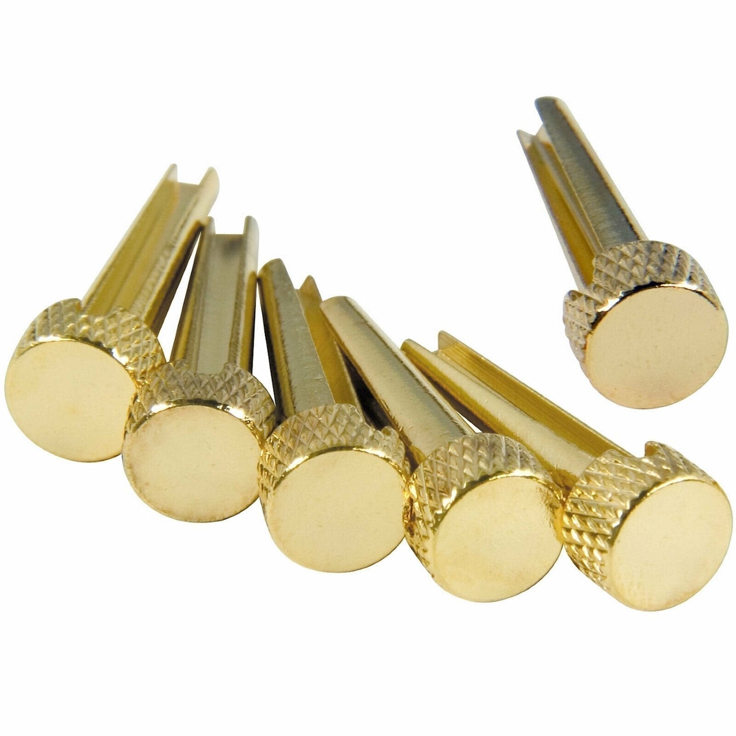NEW Bridge Pin Set Tone Pin for Acoustic Guitars TP1B by D'andrea - SOLID BRASS