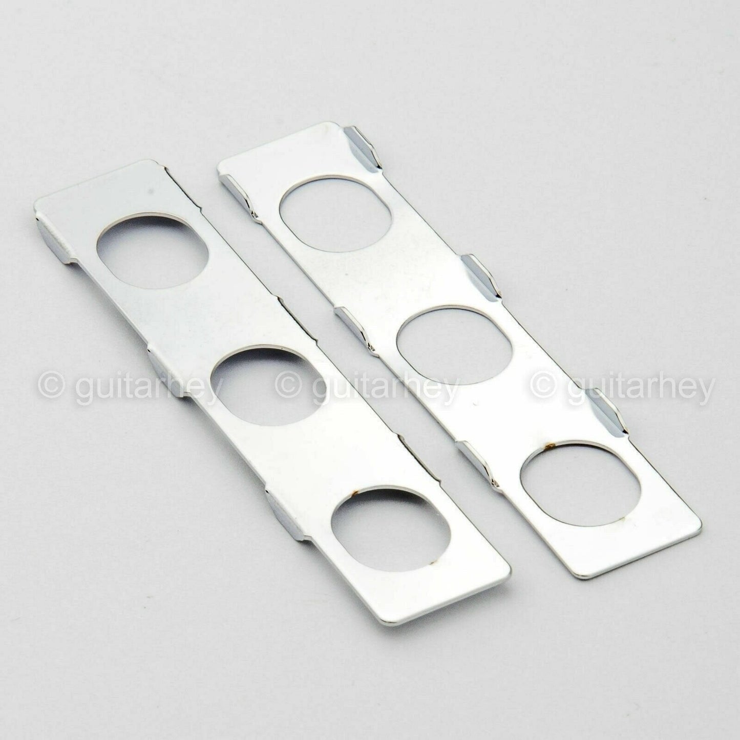 NEW Hipshot 6-in-Line STAGGERED Locking Tuners Set Mini Tuning Keys SATIN CHROME