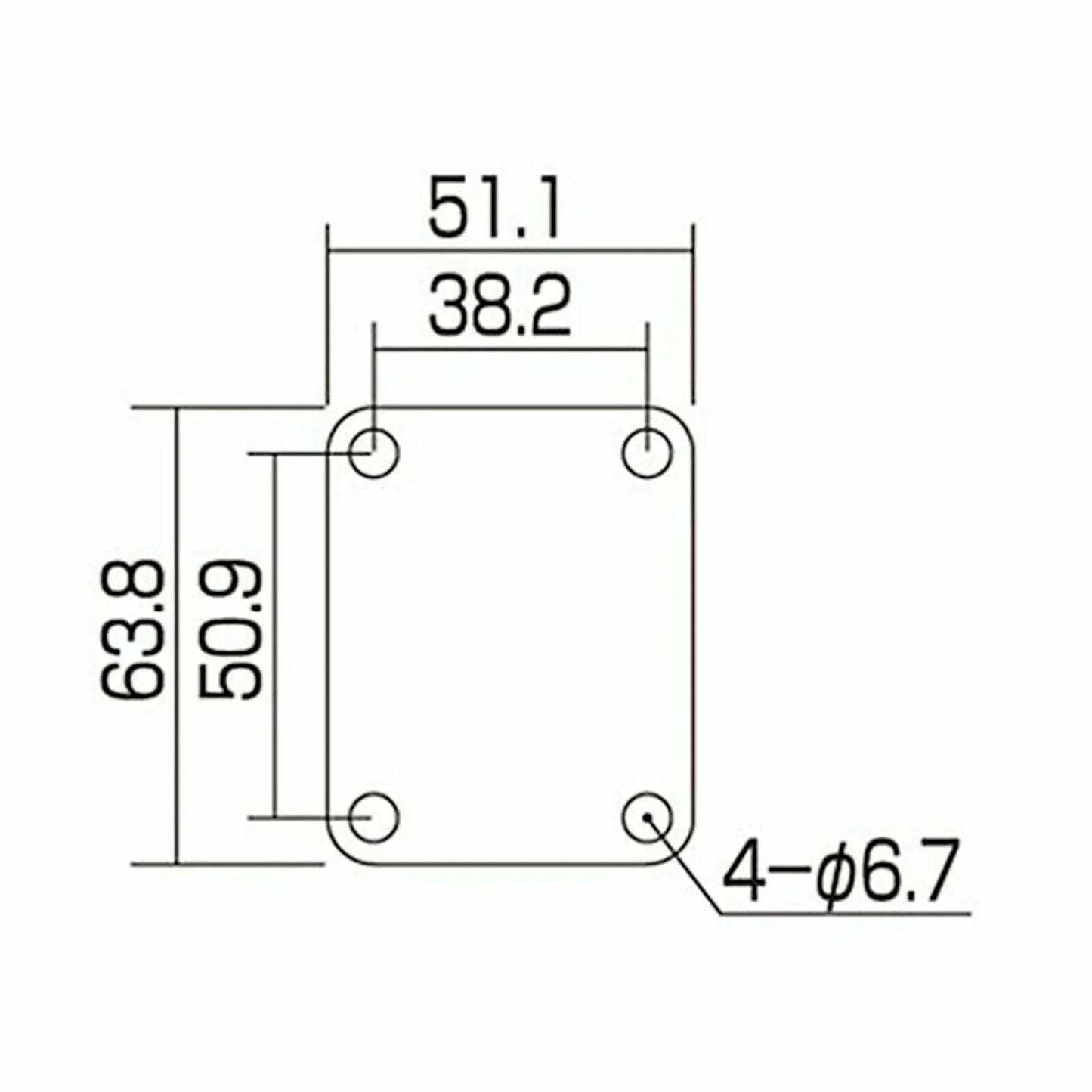 NEW Gotoh NBS-3 Neck Plate Laser Etched SERIAL NUMBER for Guitar/Bass - CHROME
