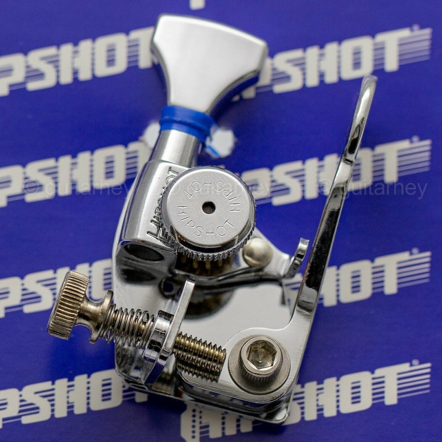 NEW Hipshot Guitar Xtender Key Grip-Lock Extender Detuner Drop E to D - CHROME