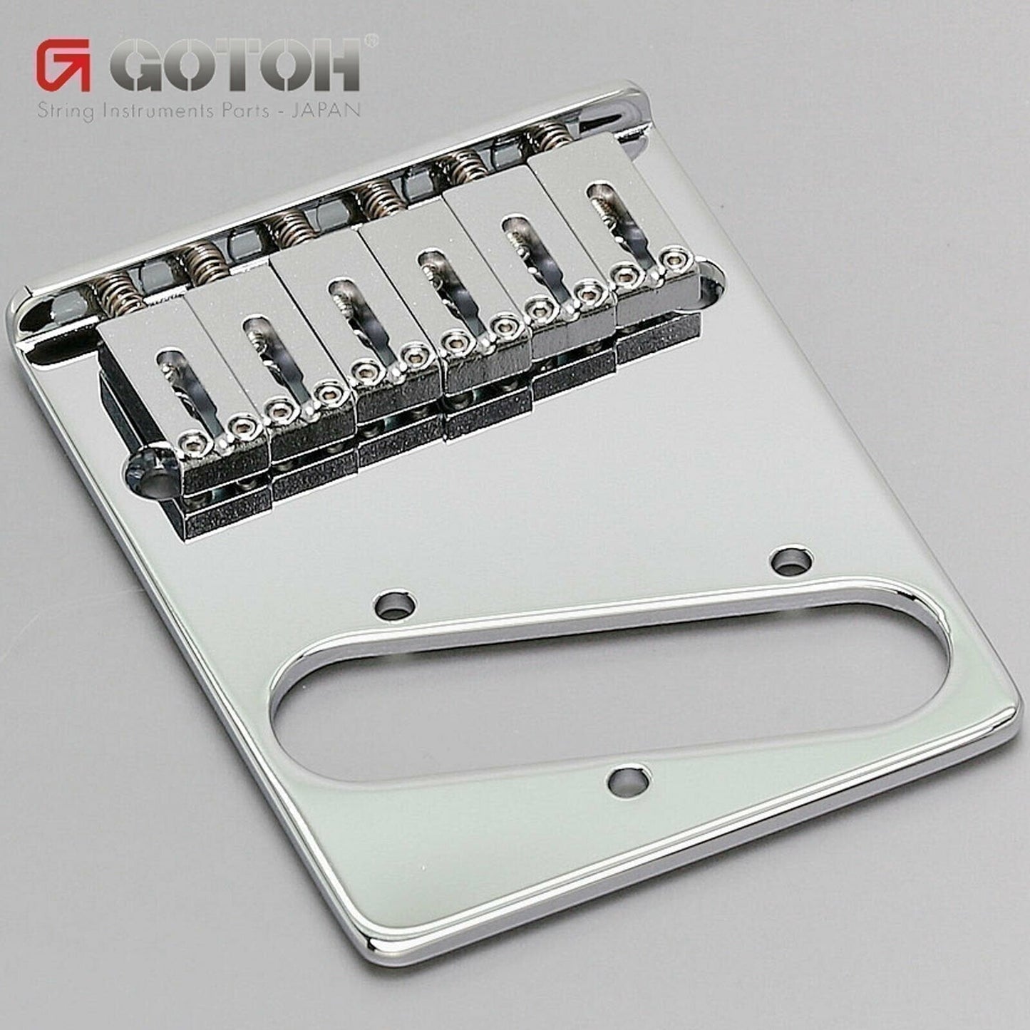 NEW Gotoh GTC202 Telecaster Style Guitar Bridge Tele Steel Saddles - CHROME