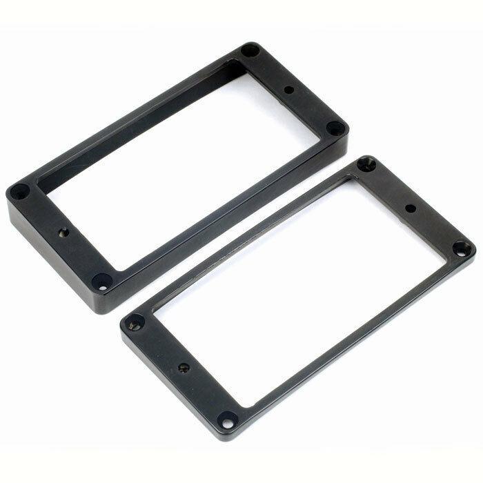 NEW Metal Curved Guitar Humbucker Pickup Rings for Les Paul® - BLACK