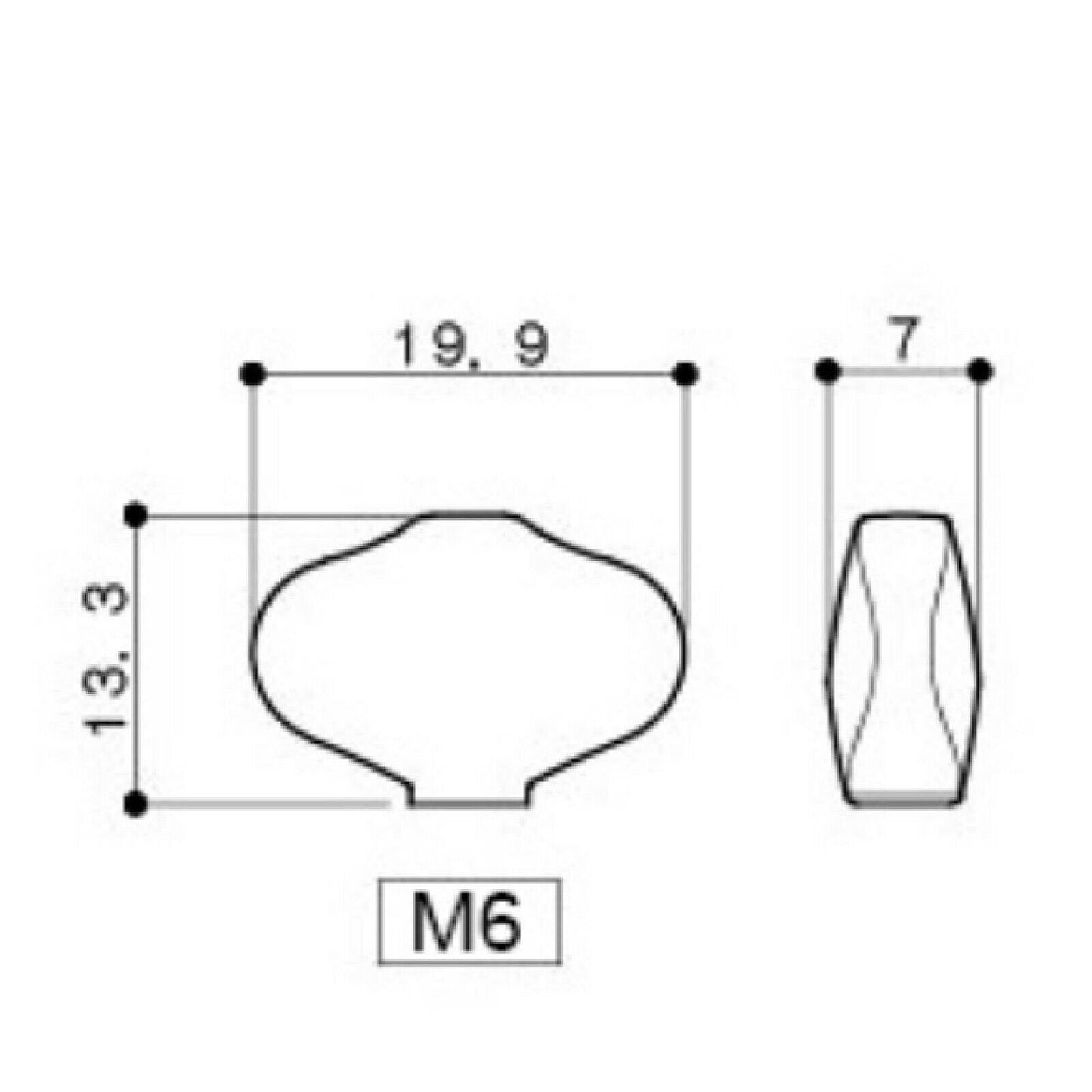 NEW Gotoh SE700-M6 OPEN-GEAR Tuning Keys L3+R3 w/ IVORY Buttons 3x3 - NICKEL