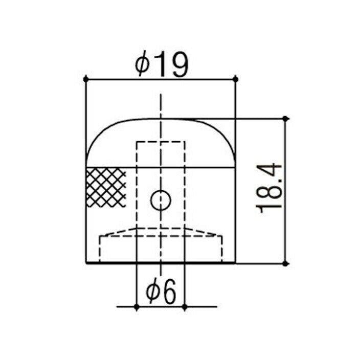 NEW Gotoh VK-Art-03 Cross - Luxury Art Collection - Control Knob METAL - BLACK