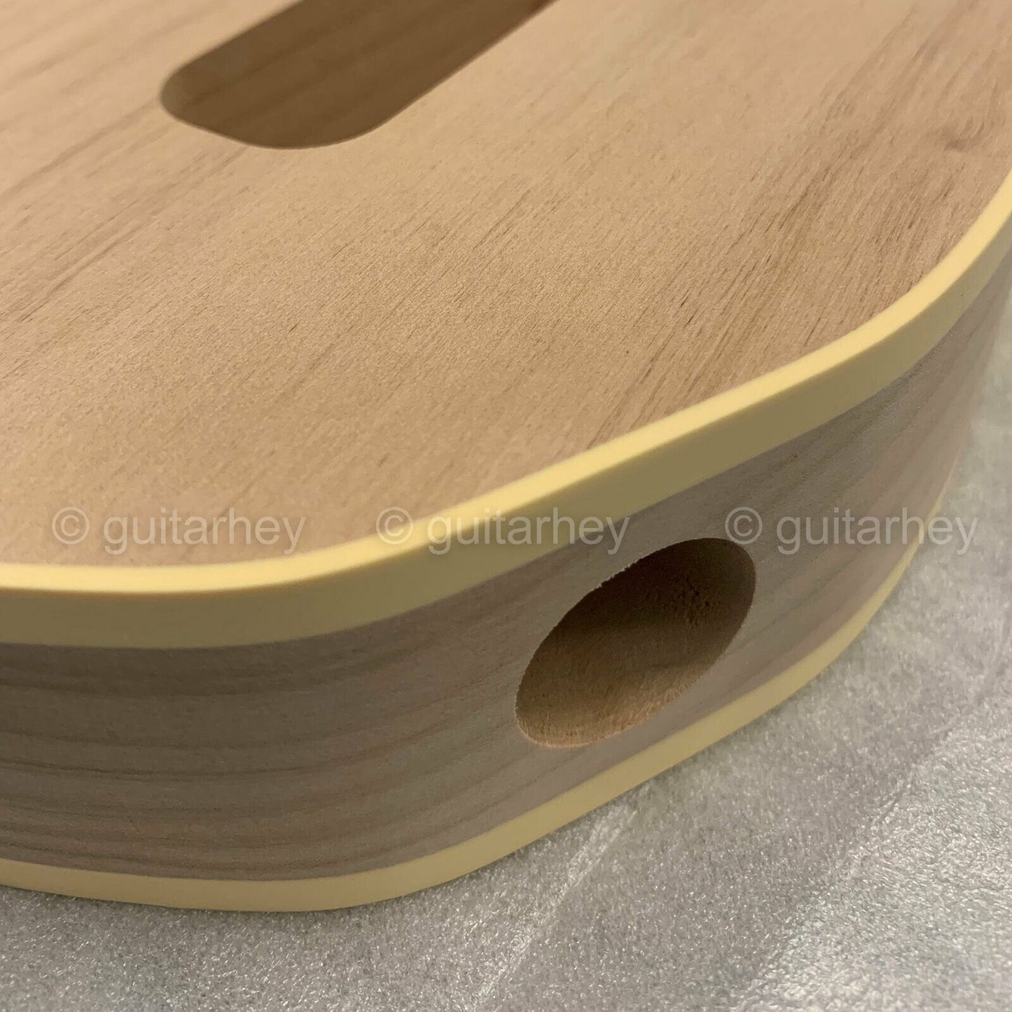 NEW 2-Piece Alder Double Bound Telecaster Tele Body Sanded Ivory Binding JAPAN