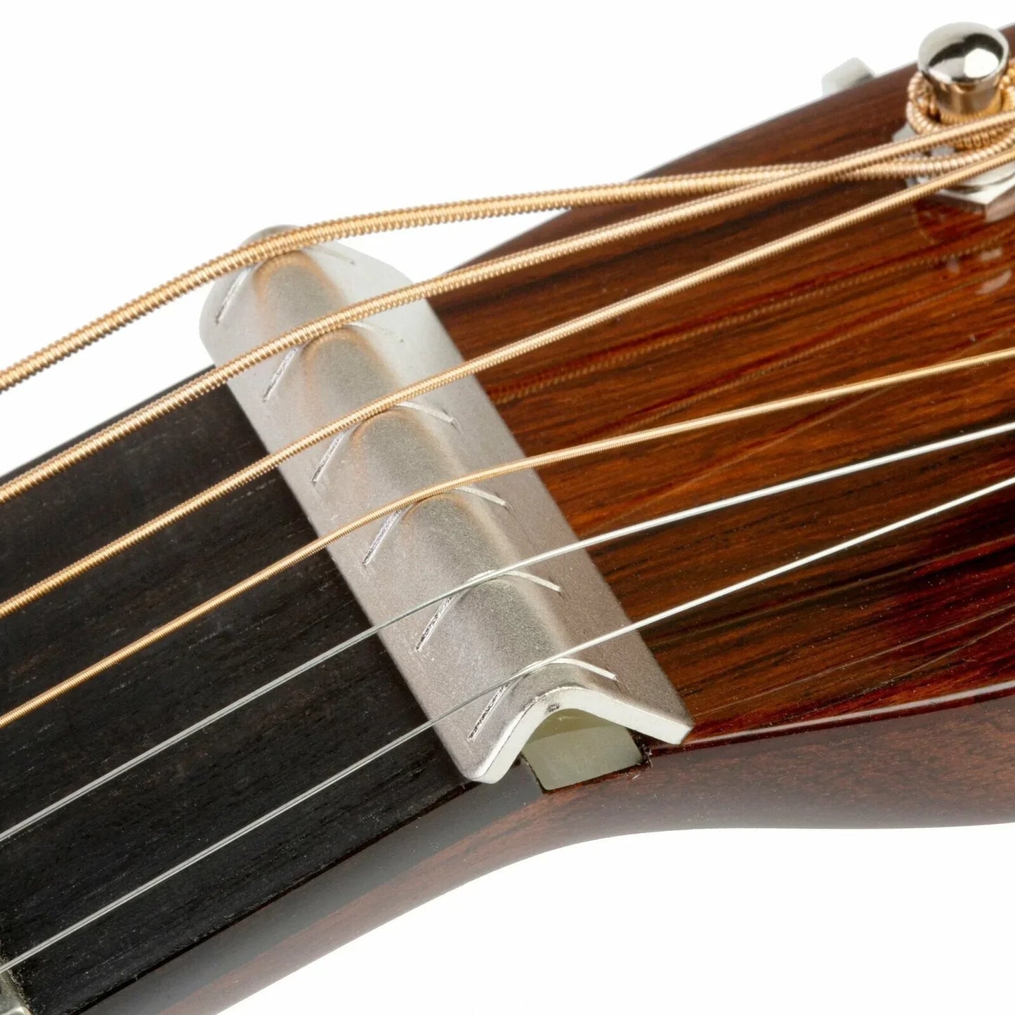 NEW Slide Guitar Conversion/ Extension Nut for Steel Bar, Dobro - NICKEL PLATED