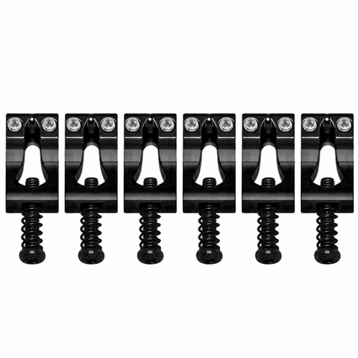 NEW (6) Gotoh S200 SOLID BRASS Saddles 10.8mm for 510T Tremolos - BLACK