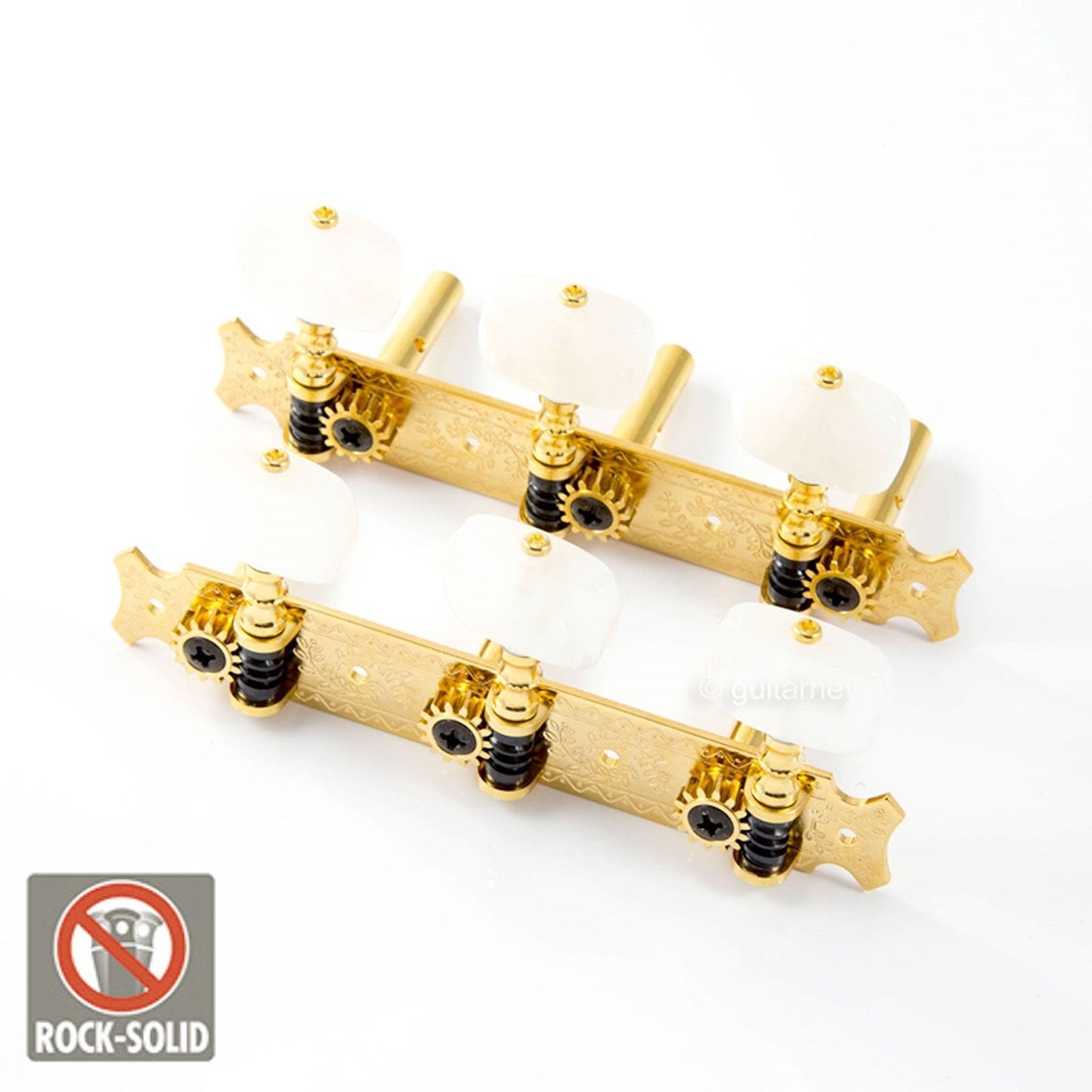 NEW Gotoh 35P620-1W Acoustic Guitar Tuning Machine Heads Solid Posts FINISH GOLD