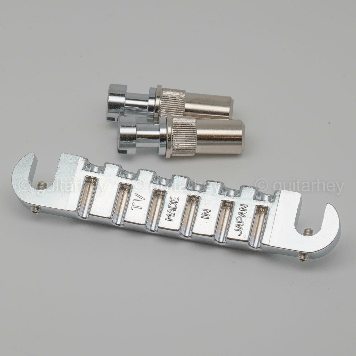 NEW MIJ Wrap Around BRASS Bridge Tailpiece for Gibson Les Paul Junior Jr, CHROME