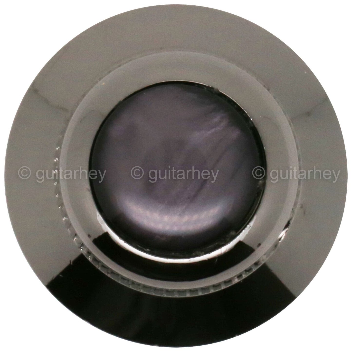 NEW (1) Q-Parts UFO Guitar Knob KBU-0748 Acrylic Black Pearl on Top COSMO BLACK