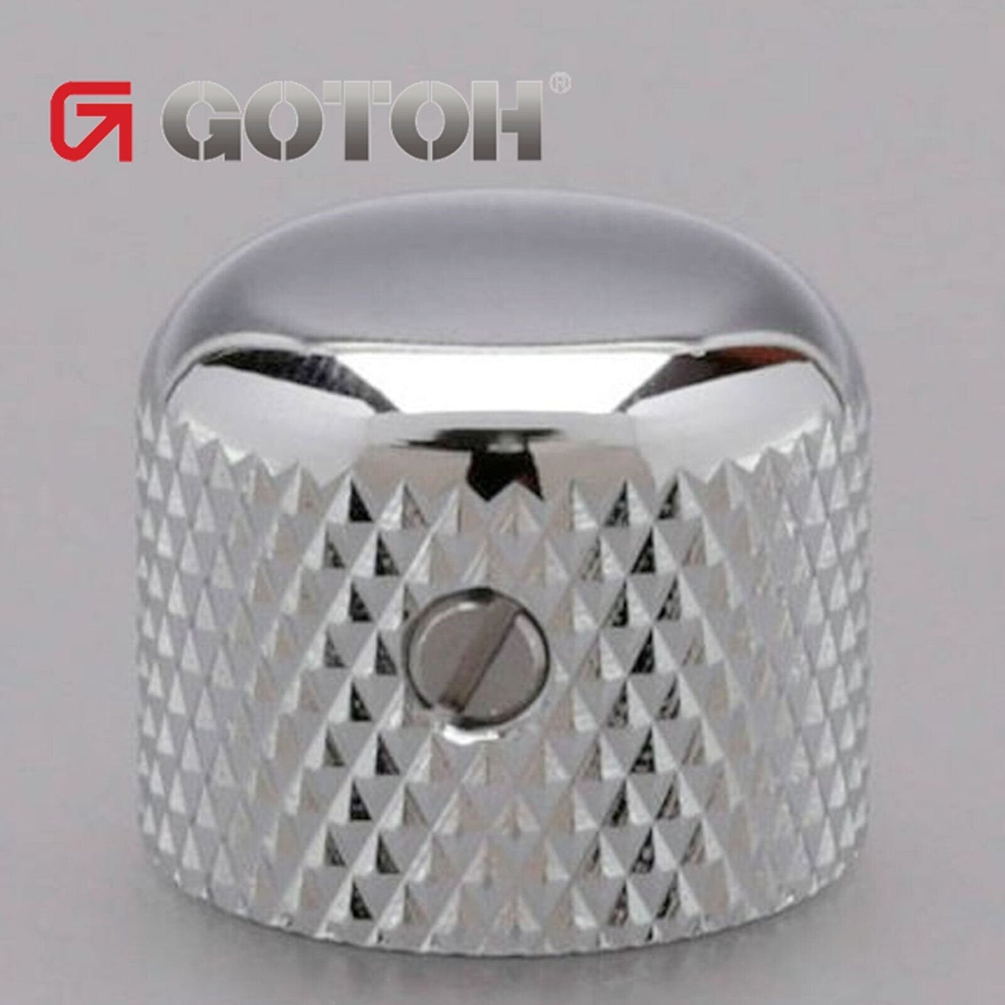 NEW (1) Gotoh VK3 Short Dome Knob for 6mm Pots (Import Guitar/Bass) - CHROME