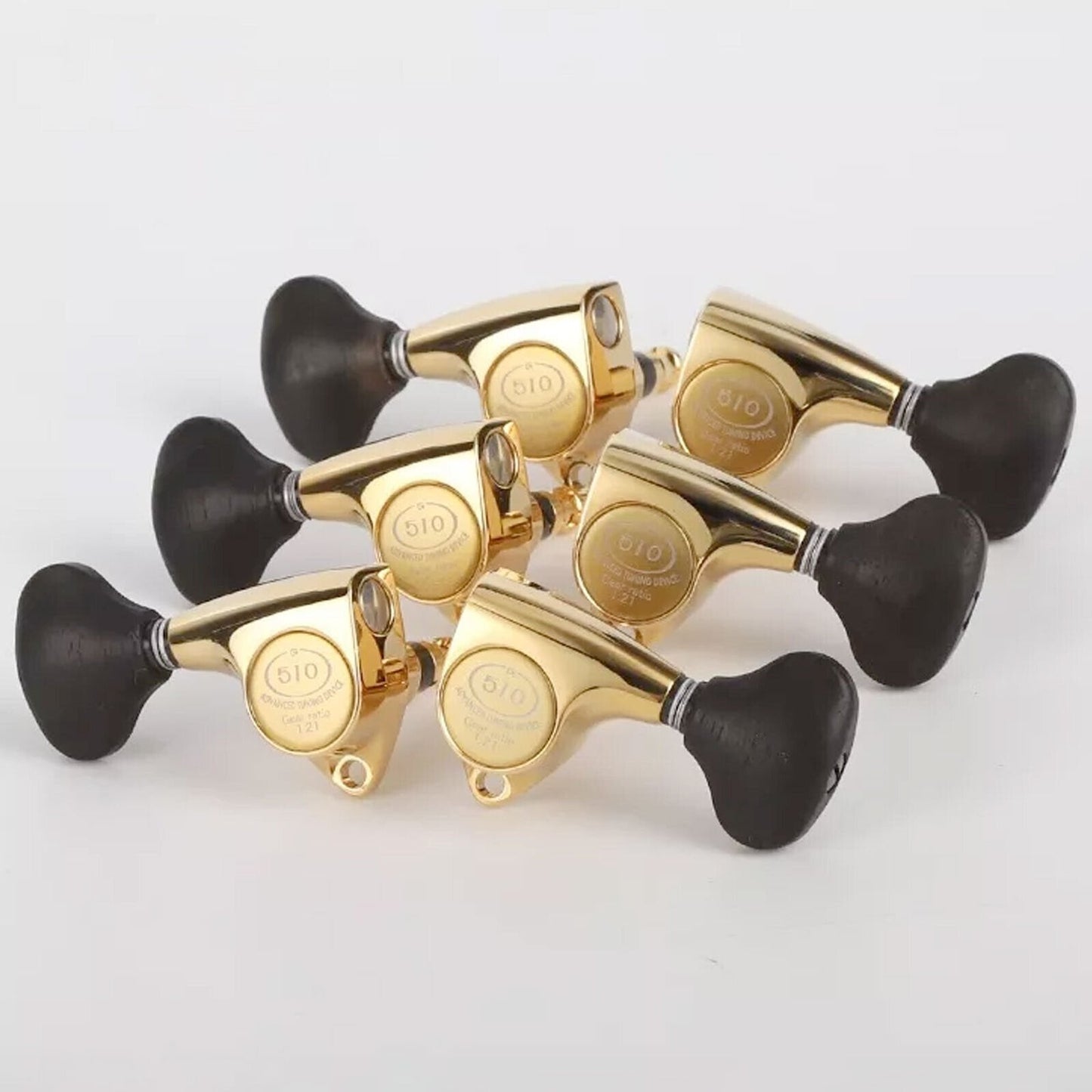 NEW Gotoh SGV510Z-EL5 Tuners L3+R3 Set Advanced Tuning 21:1 Gear Ratio 3x3, GOLD
