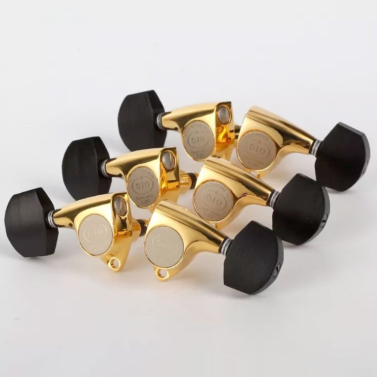 NEW Gotoh SGV510Z-EN01 Tuners L3+R3 Set Advanced Tuning 21:1 Gear Ratio 3x3 GOLD