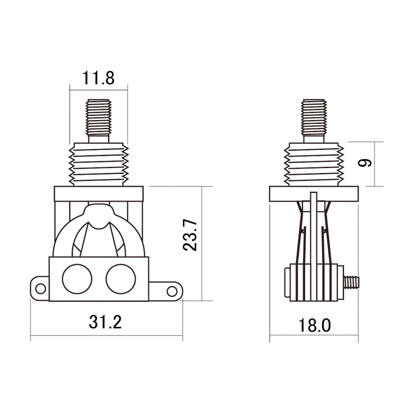 Metric Toggle Switch MIJ Short Straight 3-way for Gibson Les Paul Epiphone CREAM