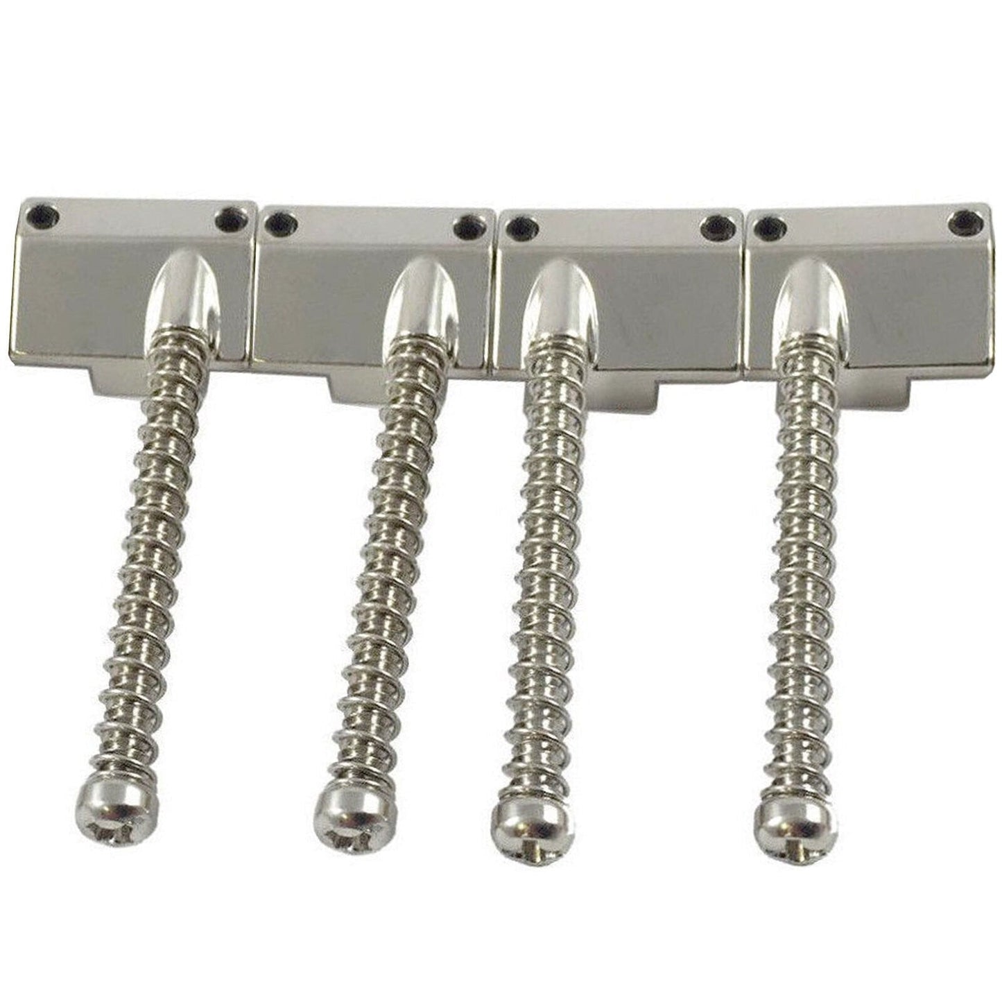 NEW OMEGA Replacement Bass Bridge Saddles fits Leo Quan Badass II - NICKEL