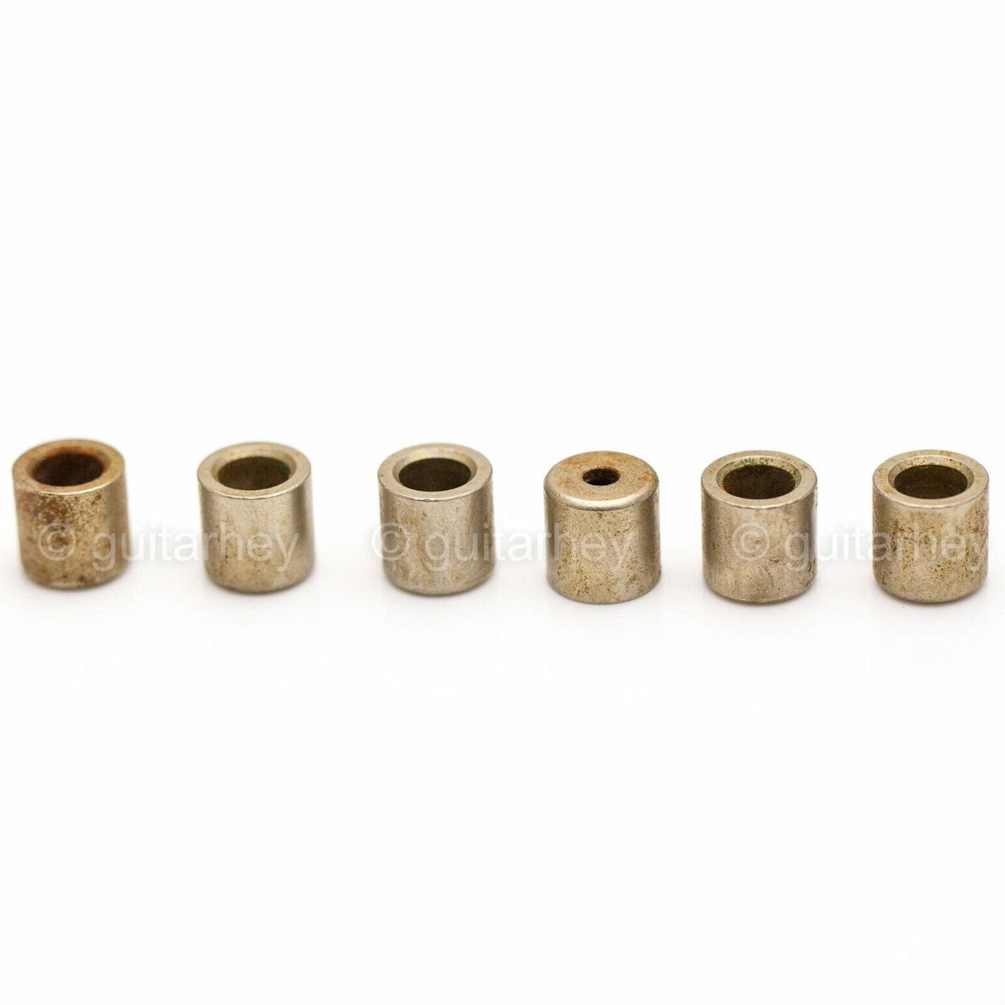 NEW (6) String Bushings Flush Fit Smooth Guitar Body Ferrules 3/8" Tele - AGED N