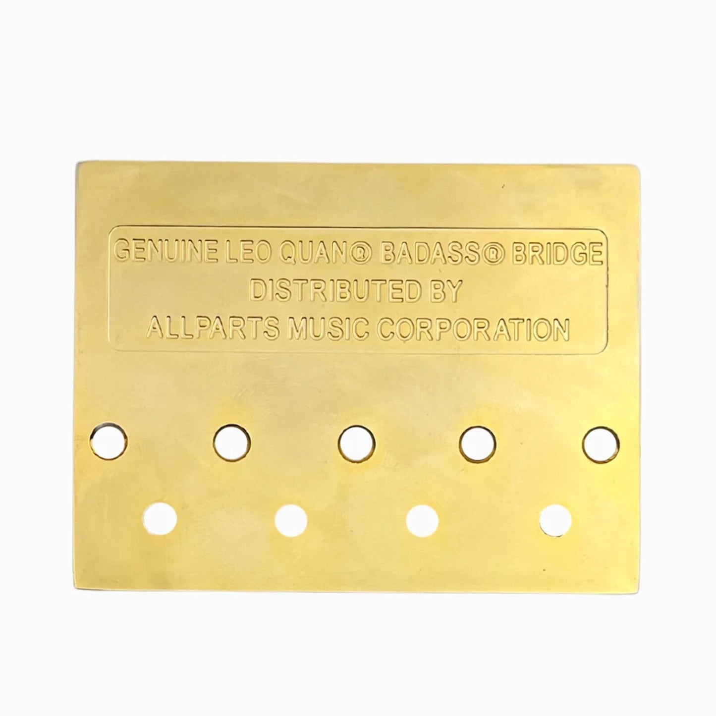 NEW Leo Quan® Badass II™ 4-String Bass Bridge - Grooved Saddles - GOLD