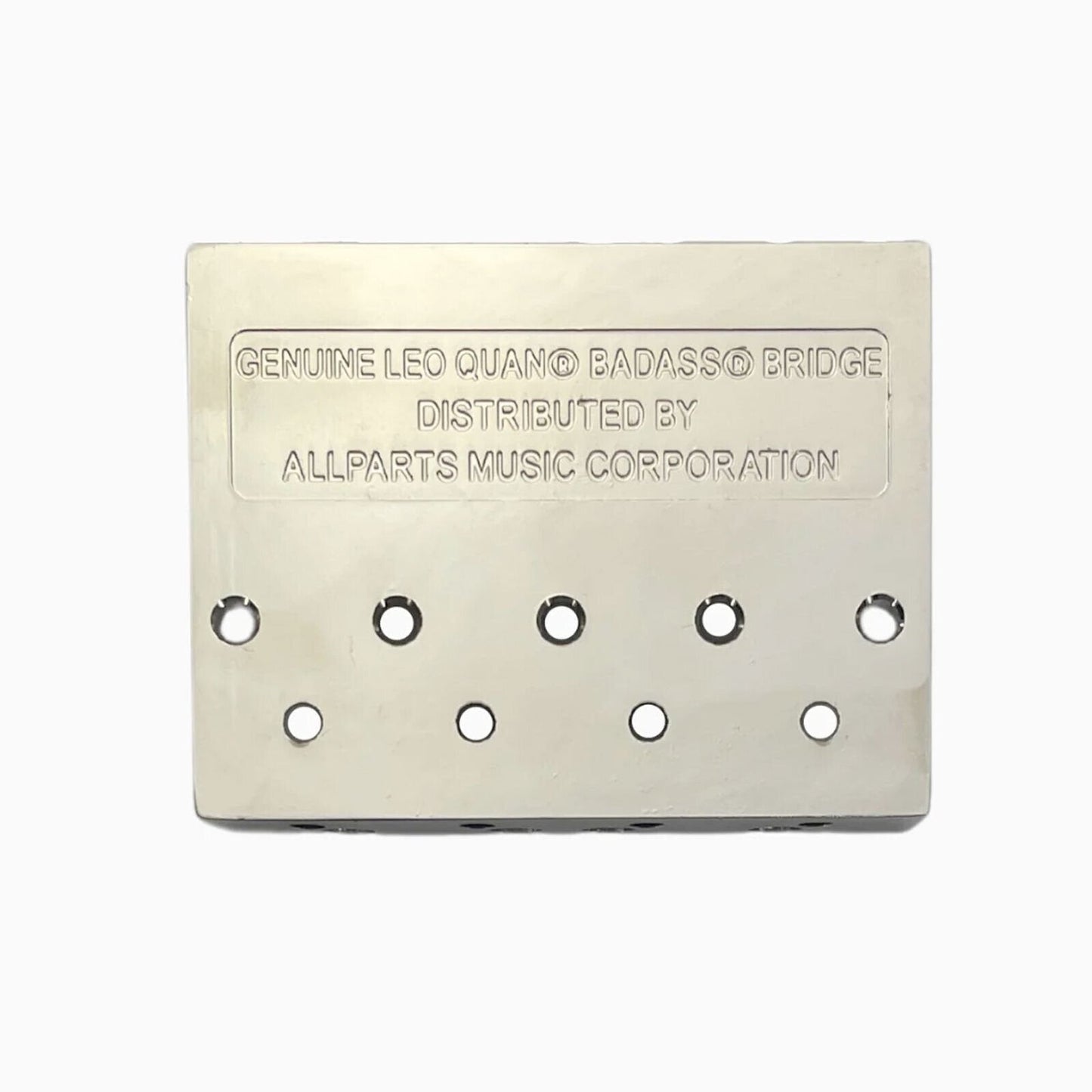 NEW Leo Quan® Badass II™ 4-String Bass Bridge - Grooved Saddles - NICKEL