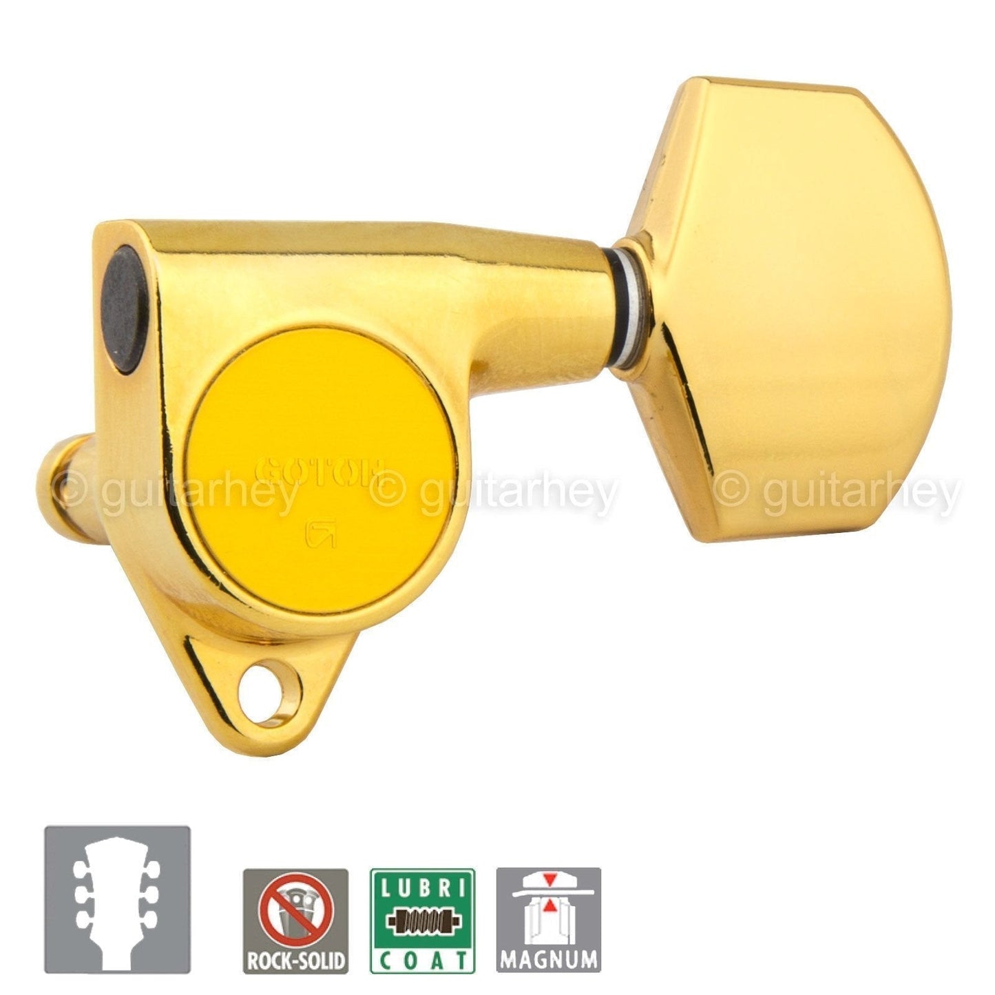 Gotoh SG301-01 MG Magnum Locking L3+R3 Set w/ screws LARGE Buttons 3x3 - GOLD