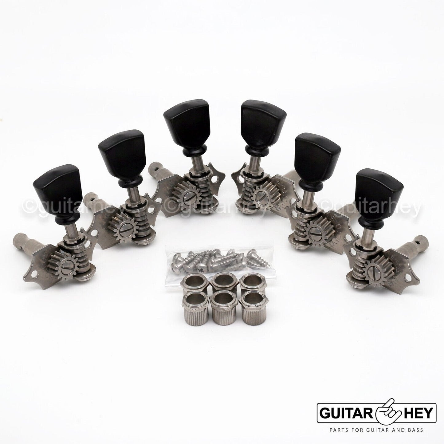 NEW Gotoh SE700-SLB OPEN-GEAR Tuning Keystone Keys Tulip 3x3 Tuners - X-NICKEL