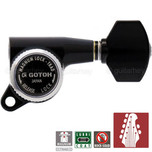 Load image into Gallery viewer, NEW Gotoh SG381-07 MGT L5+R2 Locking Tuners 7-String NON-Staggered 5x2 - BLACK