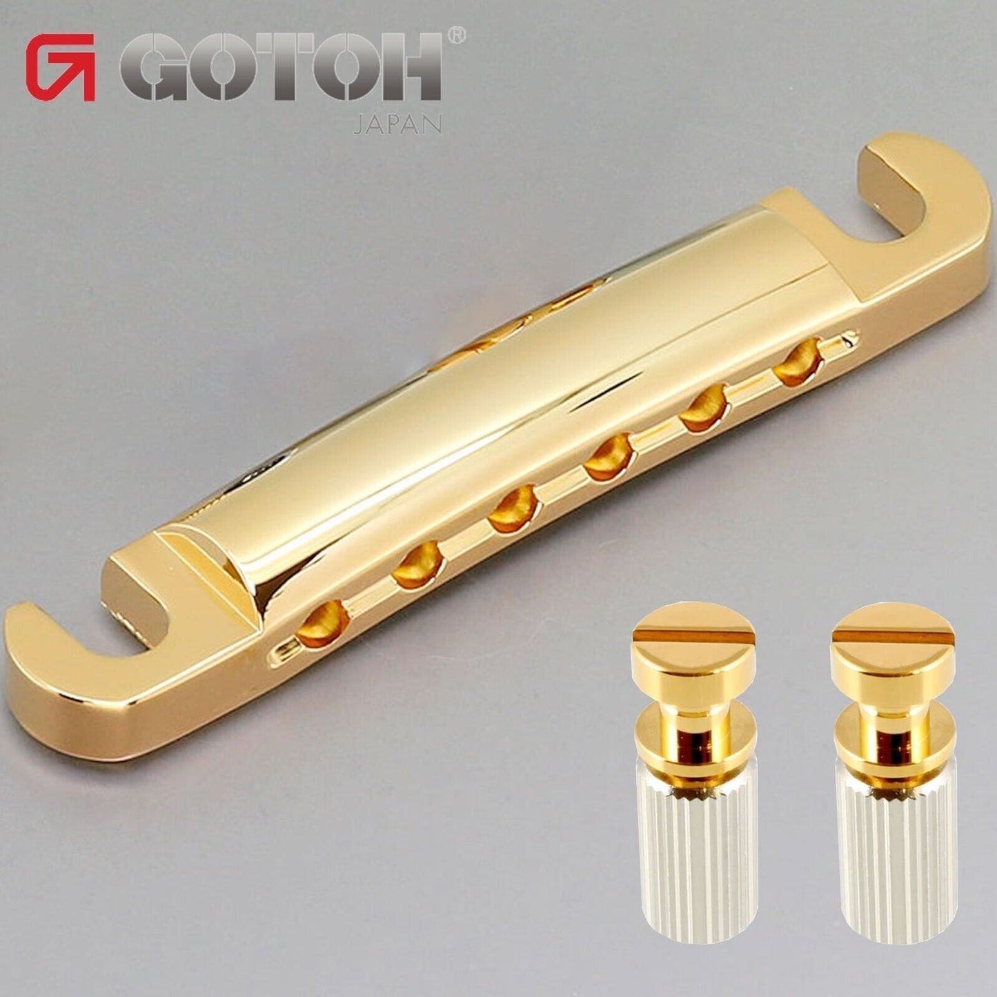 NEW Gotoh Stop Tailpiece USA Thread Studs for Gibson® USA - TP-0400-002 - GOLD