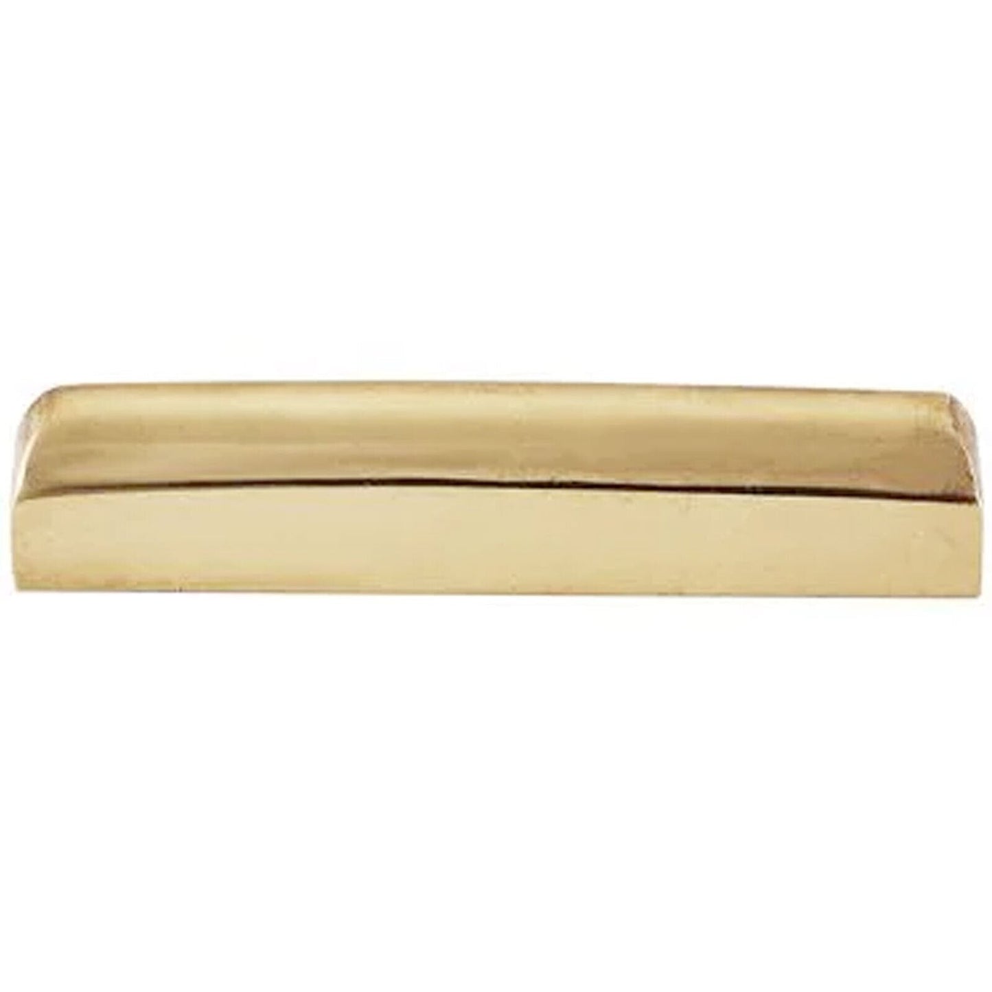 NEW 43mm Unslotted BLANK Brass Nut For Guitar, Angled Top, Flat Sides/Bottom