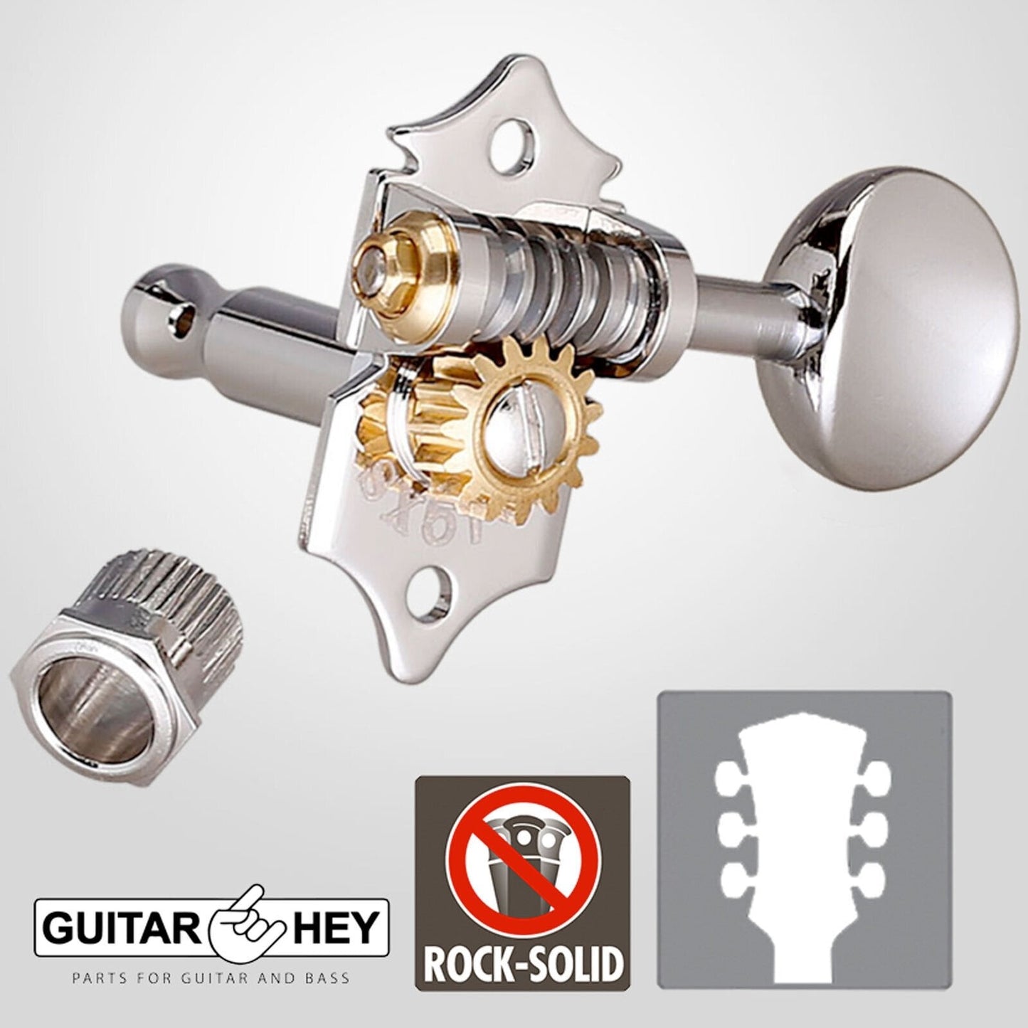 NEW GOTOH SXB510-05M Electric/Acoustic Guitar 1:15 Vintage Tuners 3x3 - NICKEL