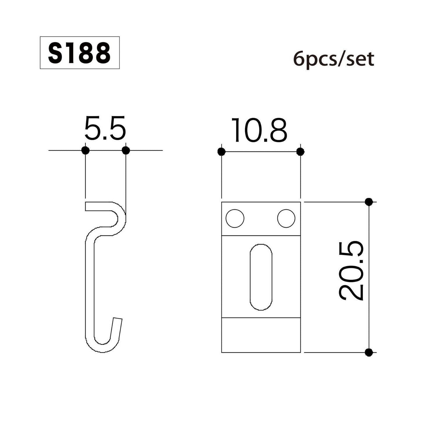 NEW Gotoh S188 Vintage Tremolo Bridge Saddles Set for Strat / Tele - BLACK