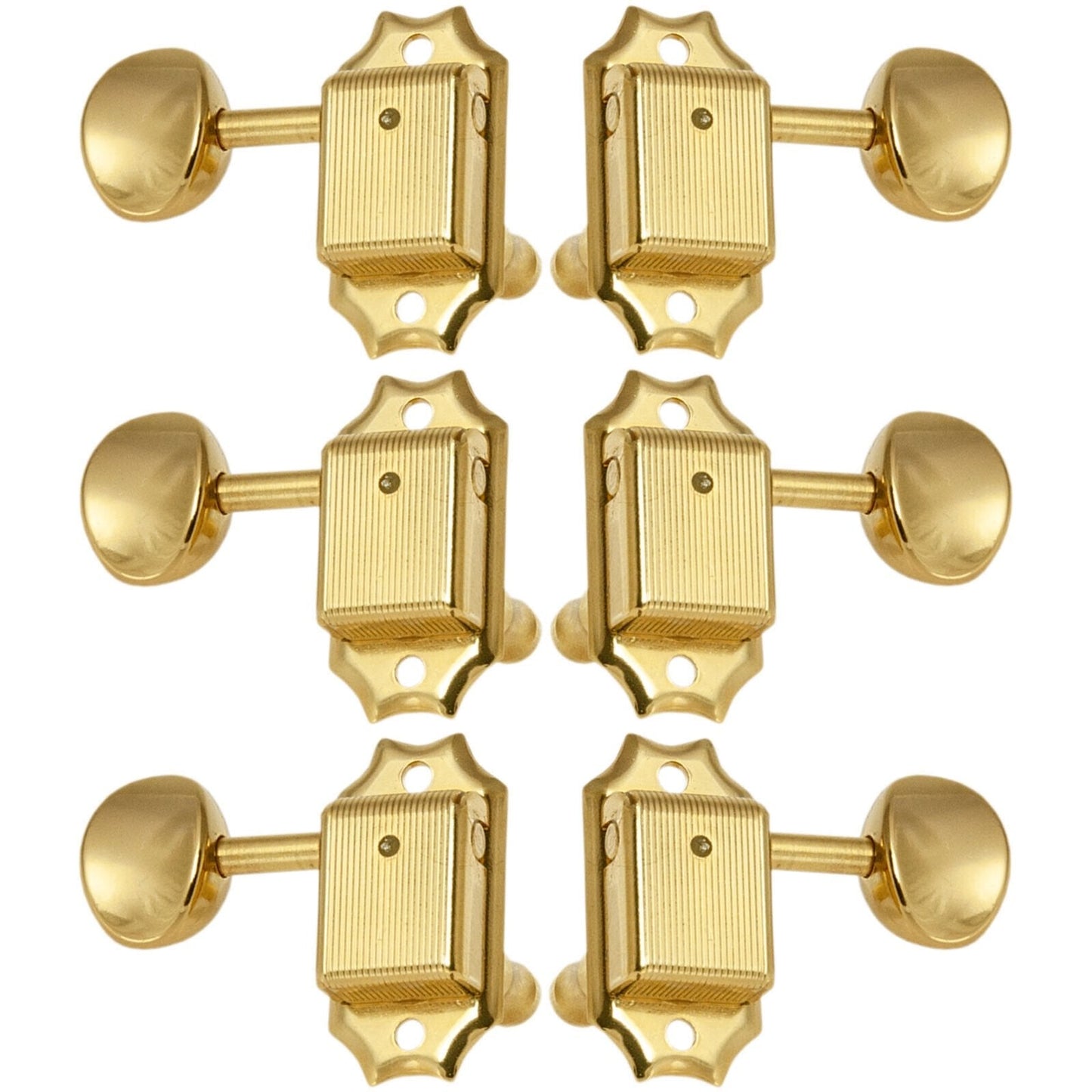 NEW Gotoh SD90-05M Tuners Tuning Vintage Keys Set L3+R3 OVAL Button 3x3 - GOLD