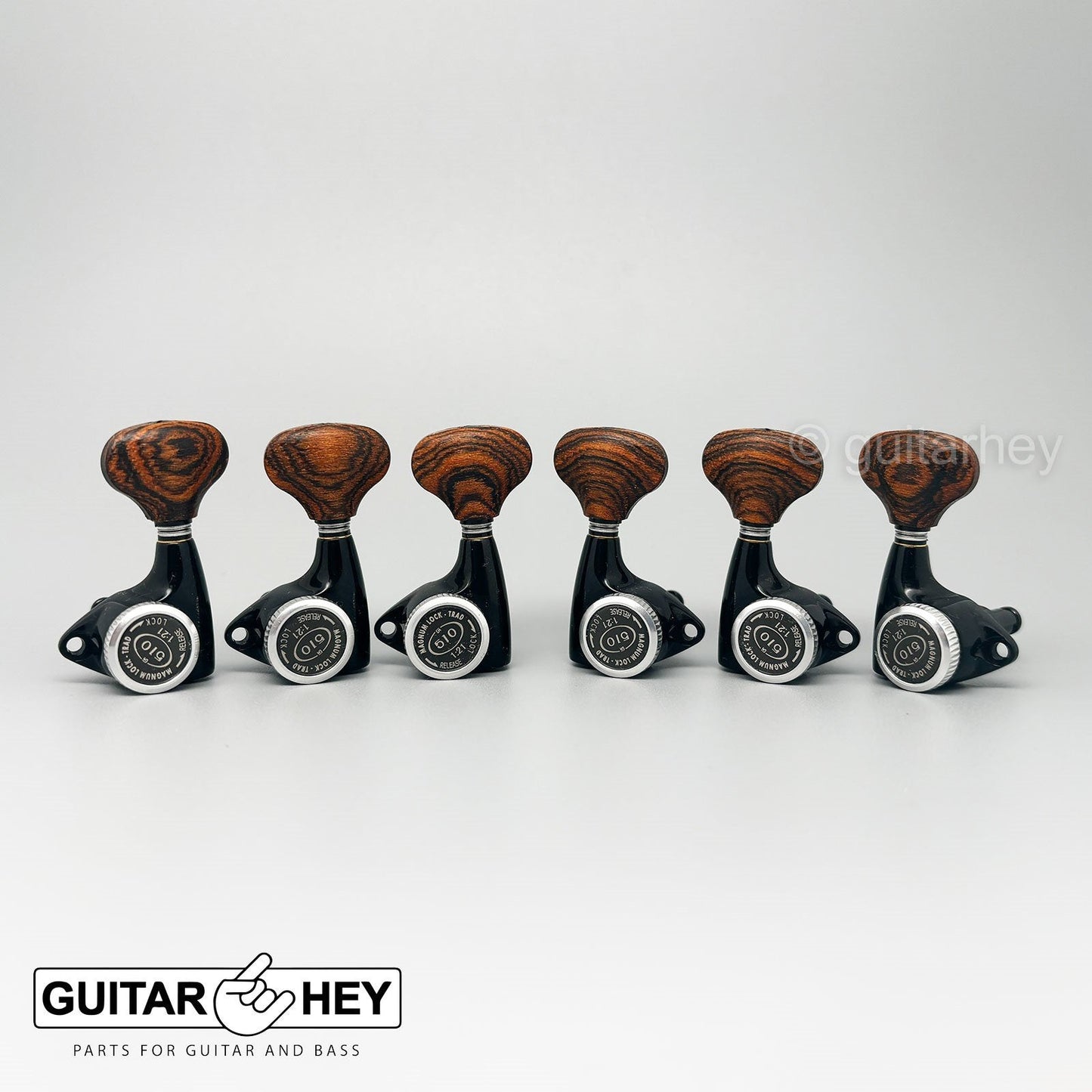 NEW Gotoh SGV510Z-RL5 MGT L3+R3 LOCKING Tuners Set 21:1 Gear Ratio 3x3 - BLACK