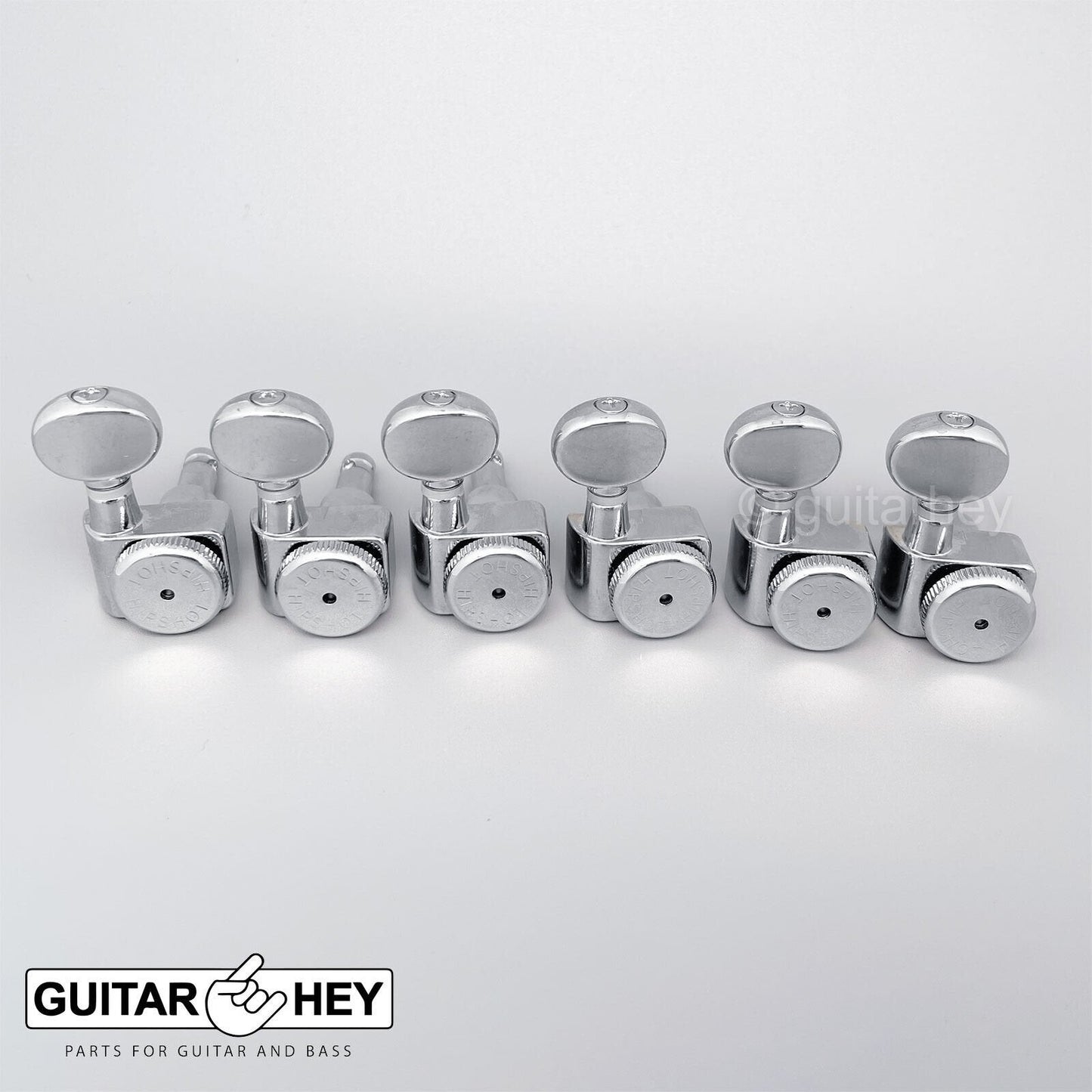 NEW Hipshot Tuners Fender Directrofit LOCKING Non-Staggered OVAL Buttons, CHROME