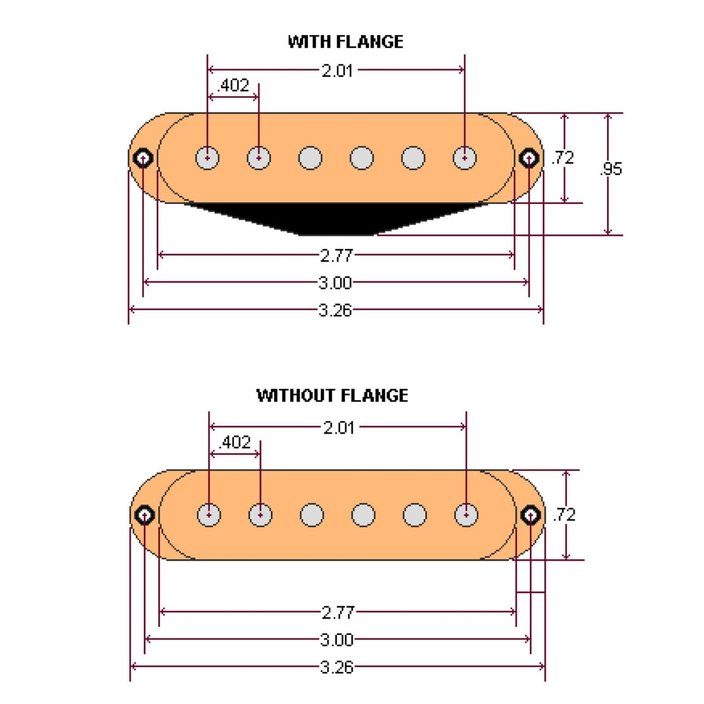 NEW DiMarzio DP217 HS-4 Single Coil Strat Pickup (formerly YJM™) - WHITE