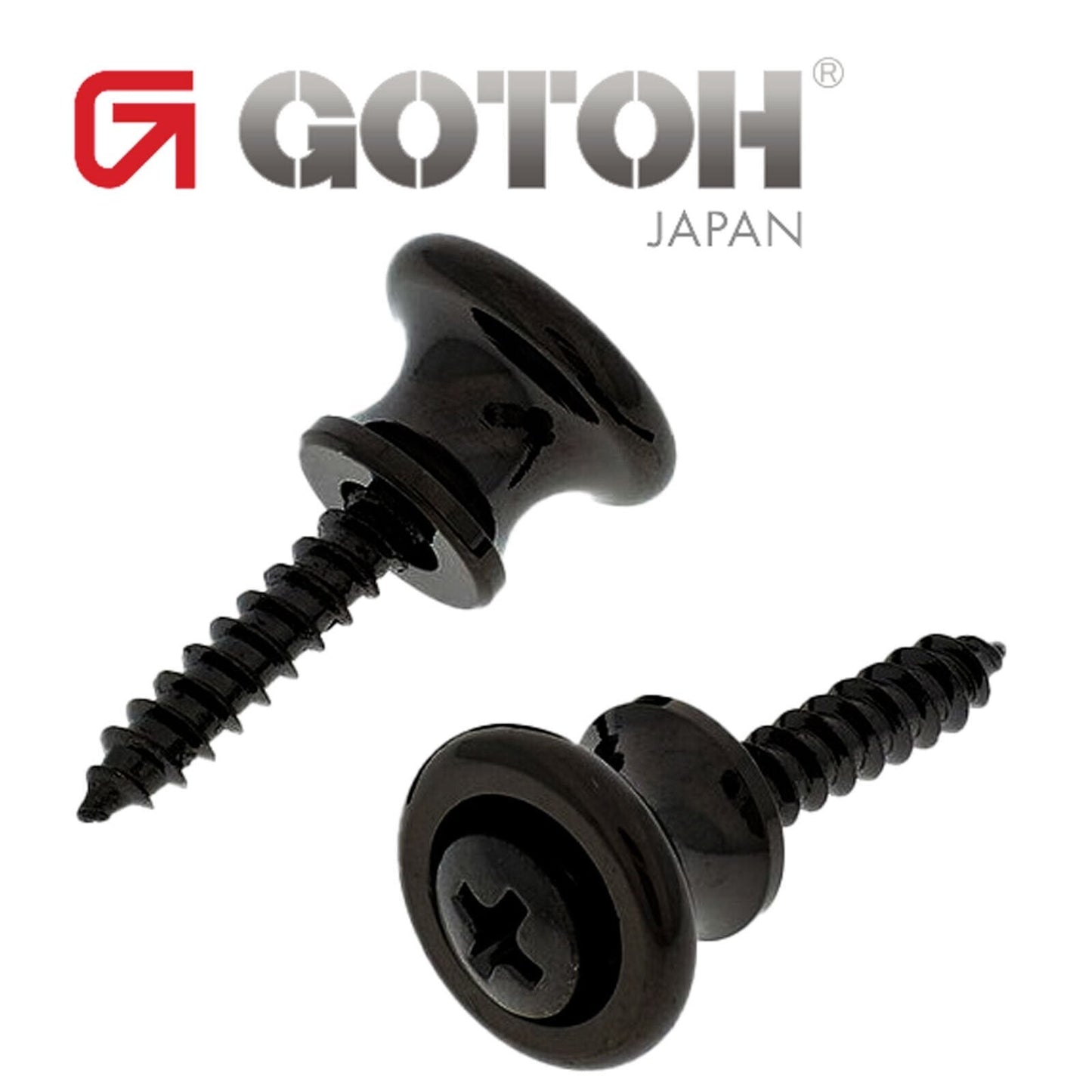 NEW Gotoh EP-B1 End Pins Small Strap Button for Guitar & Bass - BLACK