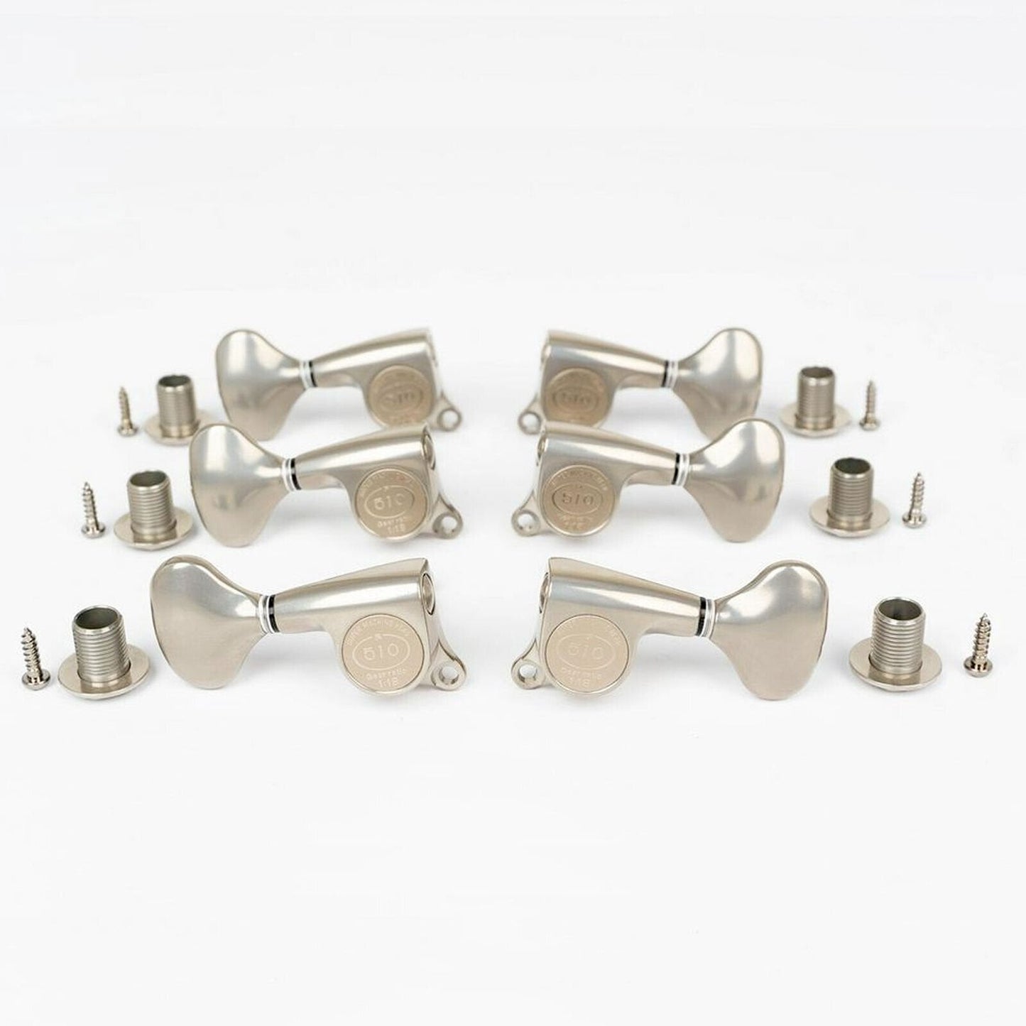 NEW Gotoh SGS510Z-L5 L3+R3 Set Mini Tuners 1:18 Ratio 3x3 - ANTIQUE X-NICKEL