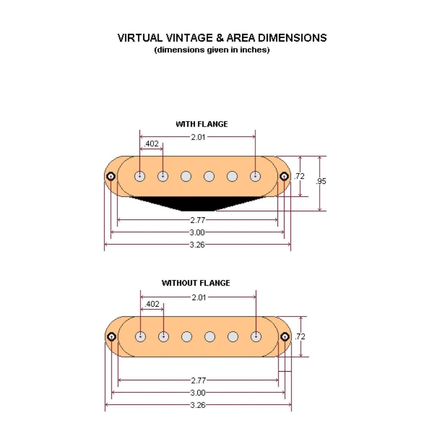 DiMarzio DP408 Virtual Vintage® 54 Pro Single Coil Pickup for Strat - AGED WHITE