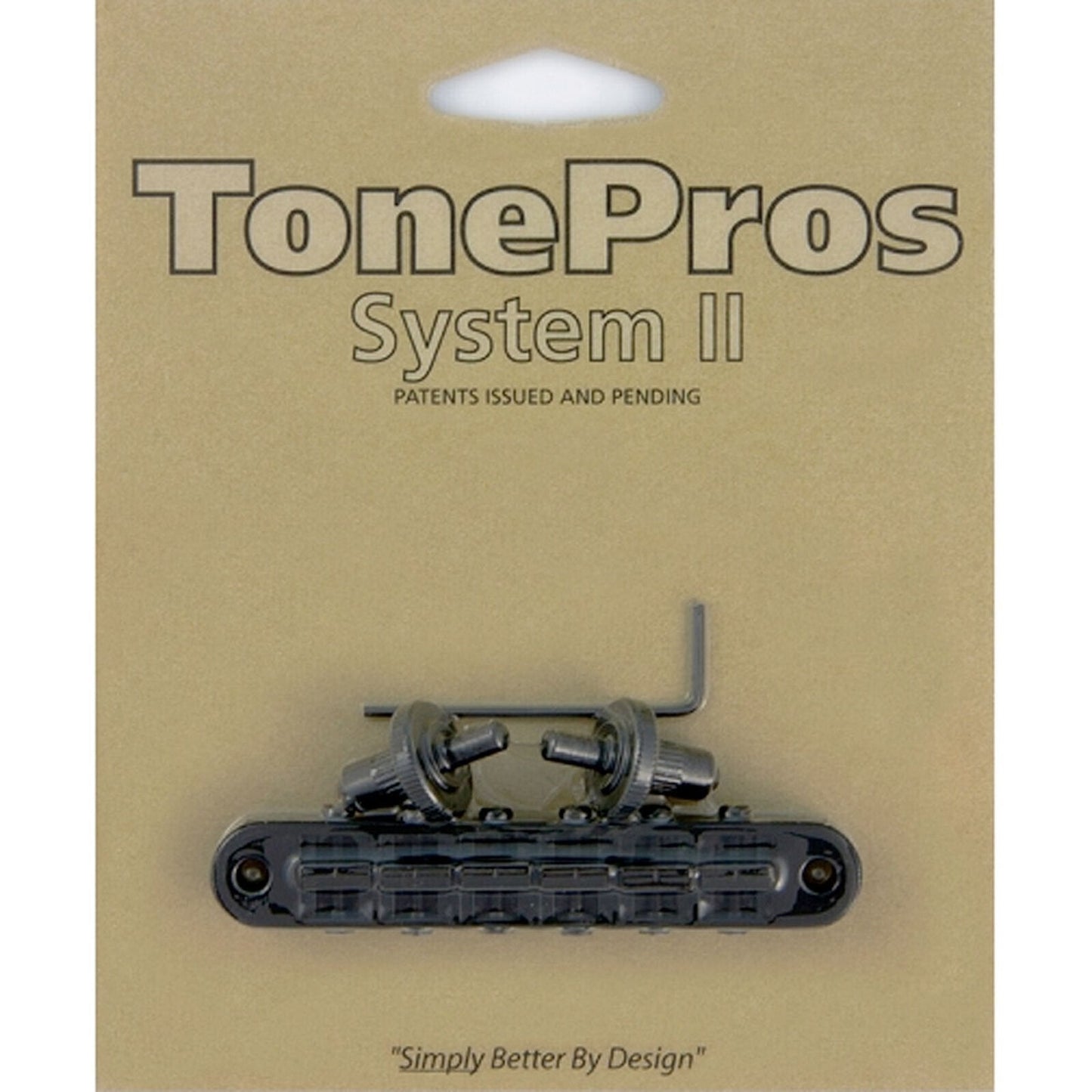 NEW Tone Pros T3BP-B Nashville Tunematic Bridge for Gibson Les Paul - BLACK